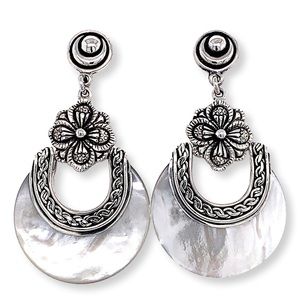 Mother of Pearl Sterling Silver Earrings